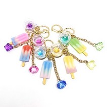 [핸드메이드] 워터볼 하드 키링, 그린, 그린