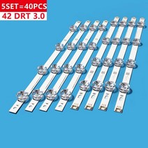 40pcs led 백 스트립 lig tv dr3 0 42inch 42lf5610 42lb561v 42lf580v 42lf5800 6916l 1709b 42lb628v, 없음