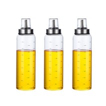 헤이엔코 스텐 노멀 캡 내열유리 밀폐 오일병 +스티커, 500ml x 3+스티커