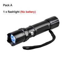 TopCom 5 W 365nM 395nM UV 빛 자외선 충전식 UV 손전등 토치 Anti-fake 돈 Detector 와 배터리 체인저, 01 no battery_02 UV 395NM, 01 no battery_02 UV 395NM