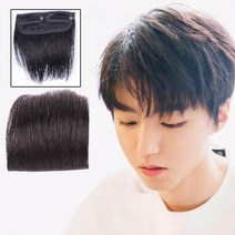 꺼진 자신감 뒷 가발 머리 옆 촬영 부분 데이트 볼륨 빈 피스 면접 헤어 앞 소품 방송, 다크브라운 onesize