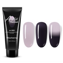 스위스녹스 셀프 네일 인조 손톱 연장 재료 온도 열 반응 폴리젤 15ml, 1개, 그레이