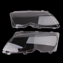 헤드램프커버 자동차 부품 bmw e46 4 dr 401 2 개쌍 헤드 라이트 렌즈 교체 leftamp 오른쪽 헤드 램프, 없음