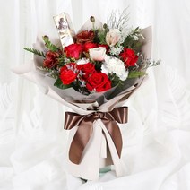 99플라워 2시간 당일 꽃배달서비스 꽃바구니 꽃다발 생화 장미 생일 꽃 선물, 34.[ST-C507]초콜릿꽃다발