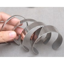수제 DIY 가죽 팔찌 스테인레스 스틸 내부 코어 1 개 야채 무두질 링 쉐이핑 05/1/15/2CM, 03 15cm