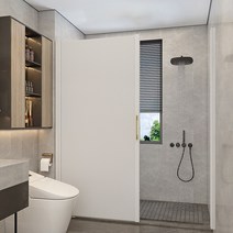 무타공 욕조파티션 방수 욕실 샤워부스 폴딩 파티션 샤워실 슬라이드 칸막이 물막이 건식 화장실, 2. 고급형, 4. 핑크, 1개