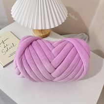 빵빵한 프리미엄 자이언트얀 벨벳자이언트얀1kg 핸드니팅 뜨개실, 1kg, 벨벳 라이트 퍼플