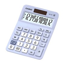 HJ 카시오 정품 일반계산기 사무용 탁상용 전자계산기 MX-12B, MX-12B 블루