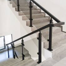 유리난간대 강화유리난간 복도 계단 발코니 테라스, 1000 높이 304 재질 50 사각