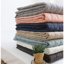 슬아하임 도톰한 60수 아사 피그먼트 양면 누빔 침대패드 슈퍼싱글 퀸 킹 라지킹 슈퍼킹 칼킹 이스턴킹, 핑크