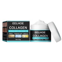 Eelhoe Men Face Cream 콜라겐 히알루 론산 안티 에이징 링클 퍼밍 리프팅 화이트닝 모이스춰 라이징 페이, 상자 포함 50g