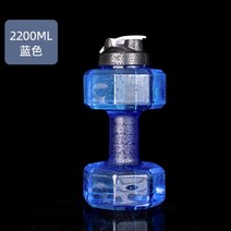 무게조절 워터 덤벨 물 아령 휴대용 헬스 피트니스 물통 물넣는아령, 블루2200ML + 한 짝g