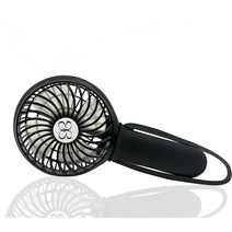 Buggygear - 터보 팬 3 스피드 USB 충전식 버기 팬 블랙/블랙 (BFANBLKB)