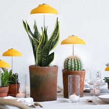 파인굿즈 LED 우산 식물등 식물 다육이 로즈마리 키우는법 성장 생장 재배 램프 홈가드닝 조명, 우산식물등-옐로우