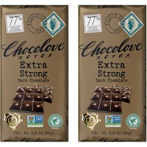 초코러브 엑스트라 스트롱 다크 초콜릿, 90g, 2개