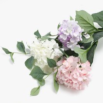 플러스리빙 수국 조화, 화이트, 1개