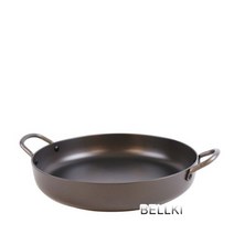 닭갈비팬 6 size * 경질 코팅 양수 볶음팬 전골팬 업소용 원형 철판 구이용, 30cm