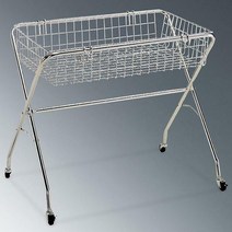접이식 바구니매대 1단 ~ 2단 행사매대, 1단-블랙