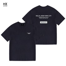 에이치엑스 오버핏 박스핏 반팔 티셔츠 빅사이즈 HX1013C
