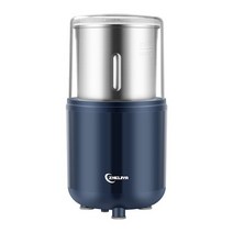 돌고르는기계 전기 그라인딩 머신 커피 스테인레스 스틸 가정용 소형 건식 거친 곡물, blue, 미국