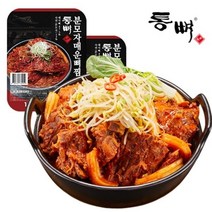 통뼈감자탕 부산명가 분모자 매운뼈찜 1kg x 4팩 총 4kg