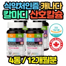 대용량 캐나다산 코랄 칼슘 영양제 12개월분 직수입 임신전 준비 출산후 산모 축하 노인 선물 생리 30대