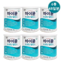 일동후디스 하이뮨 프로틴 밸런스 단백질 파우더 건강기능식품 스푼증정, 6캔, 304g
