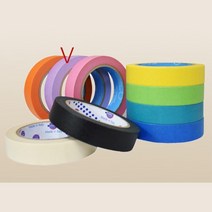 신발밑부분도색용 마스킹테이프 보라 12mm 실리콘시공, 1개