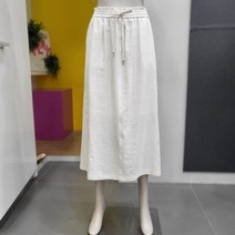 베네통 밴딩 A라인 린넨스커트 BASKA4331 OW