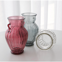 항아리 엔틱 유리 화병 북유럽 꽂병, 엔틱 항아리 유리화병, 스모키그레이