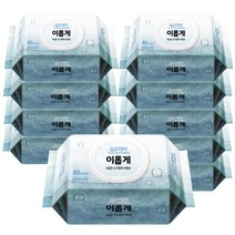 순수데이 이롭게 캡형 아기 물티슈, 80매, 10팩