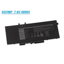 호환용 델 R8D7N Precision 3540 Latitude 5400 5500 4GVMP 배터리, 4GVMP 68Wh