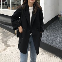 여자 하프코트 추동 모직코트 재킷 간절기 윈드브레이커 외투 윈드쟈켓 클래식