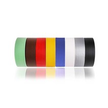 칼라 면 테이프 무광 50MM X 50M 갈색 스카치테이프 OPP테이프, 연녹색(품)(절)
