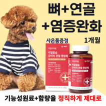 펫생각 데일리케얼 리얼 칼슘 강아지 관절 영양제 반려견 연골 슬개골 탈구, 1박스