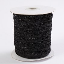 크리스마스 리본 925# 컬러파 융단 다규격 금은방직대 밝은색 테이프 부자재 뉴타임즈 Z, 까만색