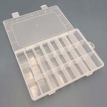 확장형 투명 뱃지 보관 케이스 미니 비즈 보관함 24칸 목걸이 귀걸이 액세서리 정리함 피어싱 악세사리함 유아 헤어핀 귀찌 휴대용 보석함 소품 수납 통