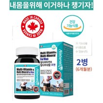 남성 종합 멀티 비타민 필수 직장인 영양제 미네랄 2병