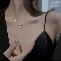 14k 도금 여성 심플 씽고리 목걸이