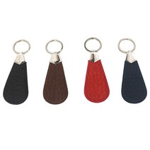 무광 인조가죽 고리형 구두주걱 칼라 슈혼 구두칼, 밤색, 1개