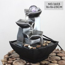 실내분수대 미니 분수대 장식품Rockery 폭포 명상 도움 공기 가습기 가정 데스크탑, 1603년, 110이었다