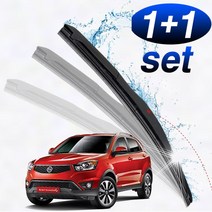 +[플렉스온]+코란도C 와이퍼 세트 600mm400mm 차량유리 하이브리드 앞유리 간편[FLEXONmarket]+