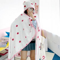 프렌즈 숏 후드 담요