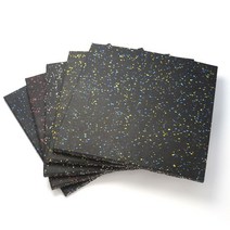 헬스장 바닥 고무 블럭 탄성 에버롤 홈짐 매트 EPDM, 블랙 두께2.5cm 50cm x 50cm