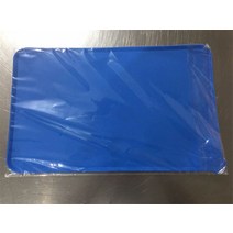 매트 애완 동물 침대 여름 냉각 매트 개 먹이 실리콘 매트 고양이 플레이스 매트 먹이 마시는 접시 방수, 04 파란_01 L30xW48.5xH0.5CM
