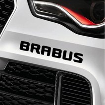 브라부스 BRABUS 로고 스티커 동호회 튜닝 벤츠 amg, 옐로우, 1개
