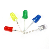 LED 3파이 고휘도 (Red Green Yellow White Blue), Red, 1개