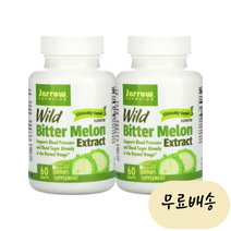 자로우 Jarrow 와일드 비터 멜론 추출물 60개입 2 여주 인산칼슘 함유 [미국 직배송], 2개, 60개