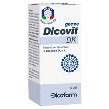 Dicofarm dicofarm dicovit dk drops 6 ml- 비타민 D3 및 K1의 식품 보충, 1개