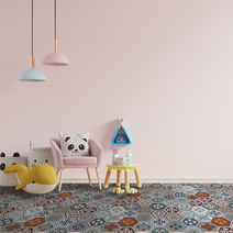 팩토리21 잘라쓰는 코일 매트 북유럽스타일 스프링 바닥 현관 베란다 발코니 발판 꾸미기, 핵사곤노르딕패턴